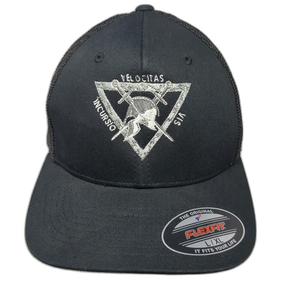 Port Authority Baseball Cap Black XL Mesh SRT Spartan Helmet Embroidery Hat